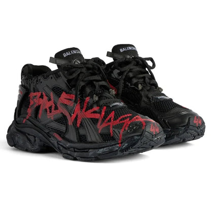 Balenciaga Runners "Black Red Logo"