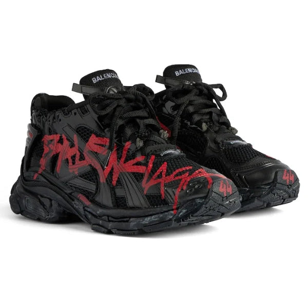 Balenciaga Runners "Black Red Logo"