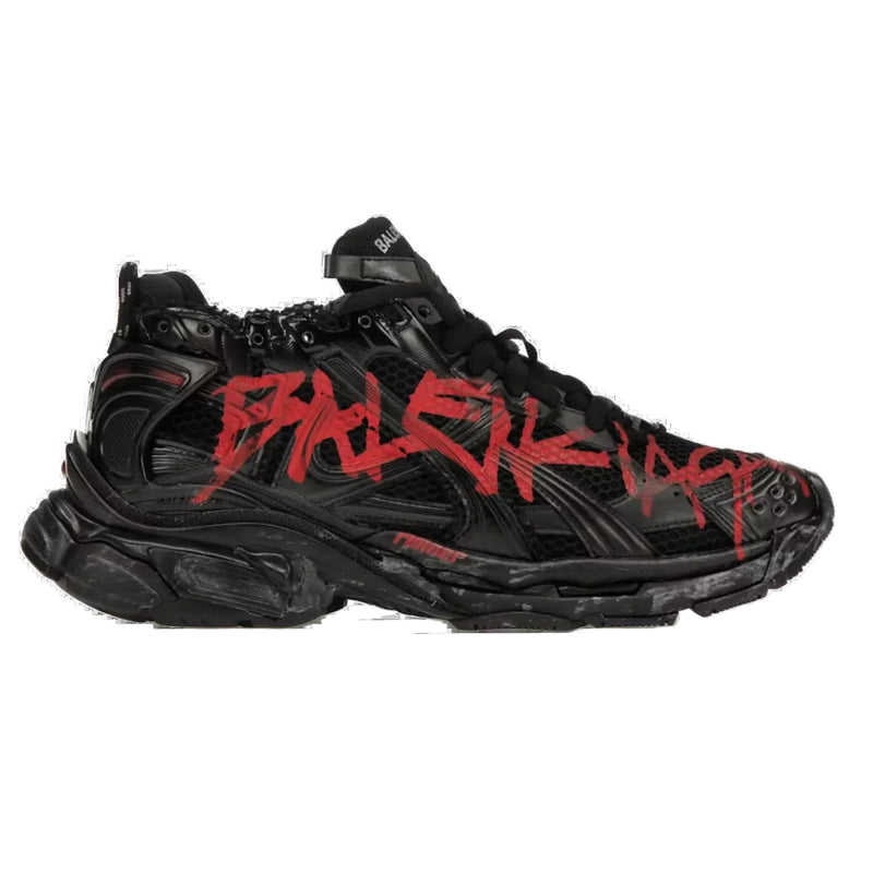Balenciaga Runners "Black Red Logo"