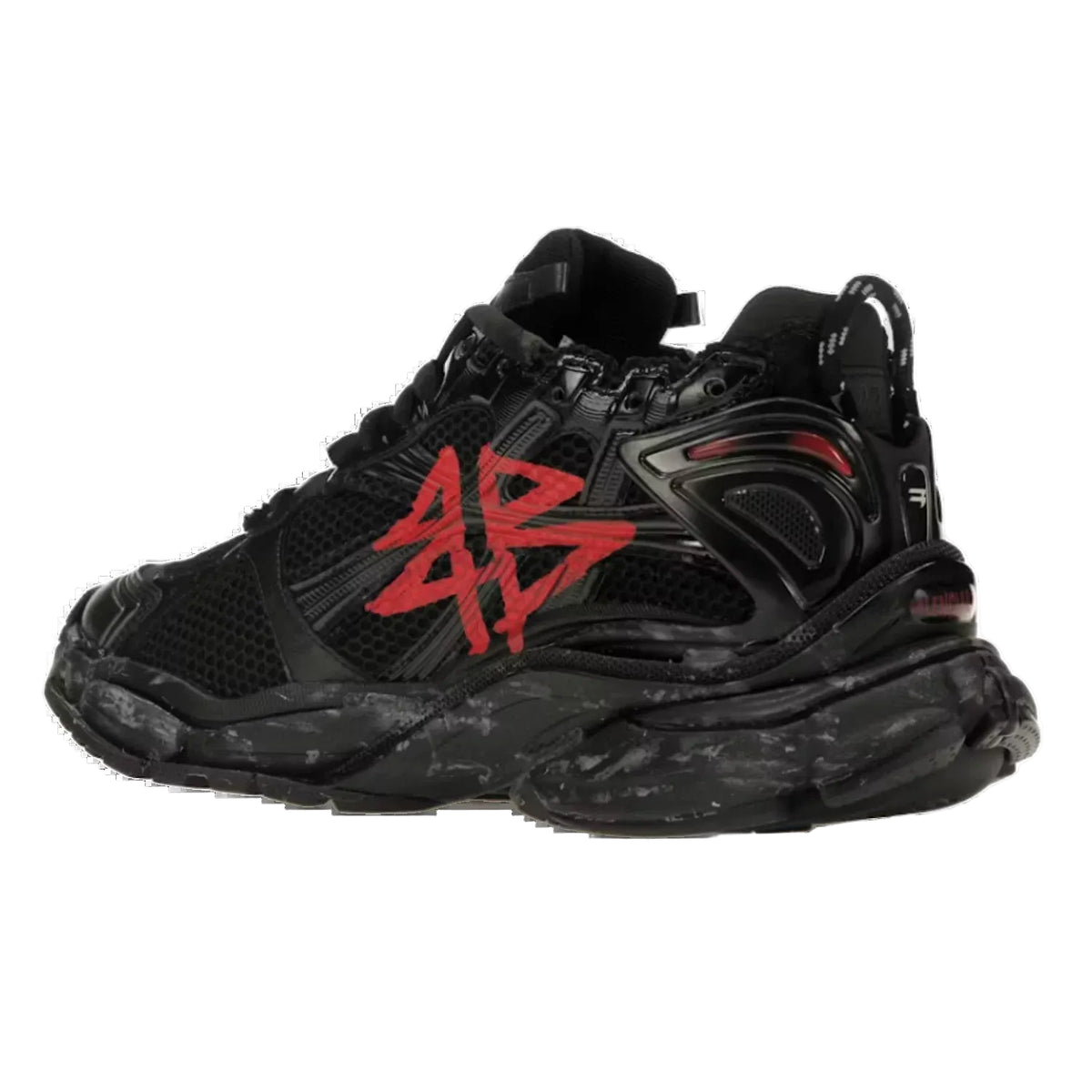 Balenciaga Runners "Black Red Logo"
